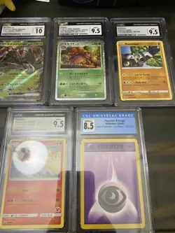 Pokemon Graded Cards CGC Lot Of 10 - Image 1