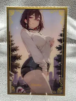 A6 Size Siwen Wave 3 Momo Ayase Dandadan Manga Anime Waifu Hentai Card - Image 1