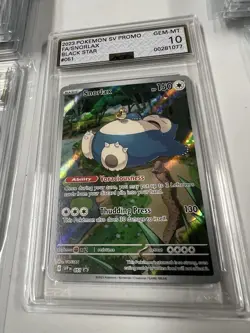 Snorlax 2023 Pokemon Svp En-Sv Black Star Promo 051 Pokemon Card AGS 10 - Image 2