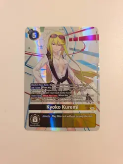 Kyoko Kuremi BT22-101 SEC Cyber Eden NM Digimon Card Game - Image 1