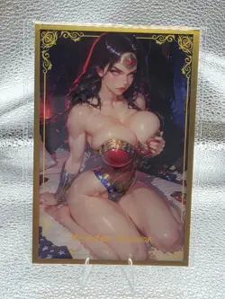 A6 Size Siwen Wave 3 Wonder Woman DC Universe Manga Anime Waifu Hentai Card - Image 1