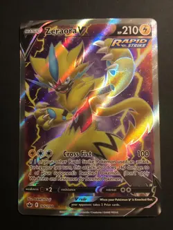 Zeraora V - 165/198 - Pokemon Chilling Reign Sword & Shield Full Art Card NM - Image 1