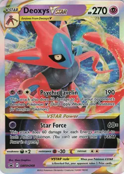 Deoxys VSTAR SWSH268 Promo Holo SWSH: Sword & Shield Promo Cards NM Pokemon - Image 1