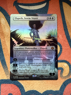 MTG - [FOIL] Elspeth, Storm Slayer (Borderless) - Tarkir: Dragonstorm - Image 1