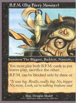 1x B.F.M. (Big Furry Monster) (28) Light Play MTG Magic - Kid Icarus - - Image 1