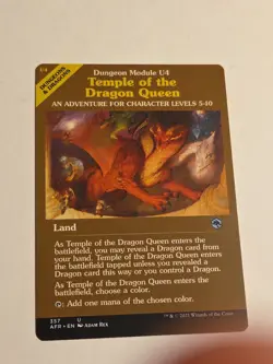 Temple of the Dragon Queen (Dungeon Module) X1 AFR MTG 357 Uncommon - Image 1