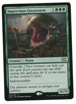 MTG Impervious Greatwurm Double Masters 2022 Magic The Gathering TCG - Image 1
