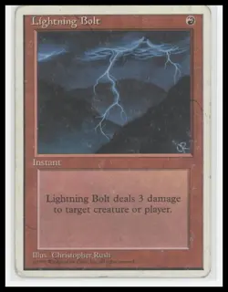 ⚡ MTG Lightning Bolt - 4th Edition - Common (Regular) - Image 1