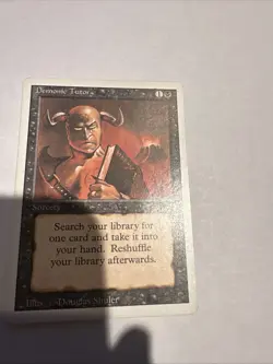 Magic the Gathering Revised Edition Demonic Tutor Sorcery MP - Image 3