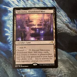 MTG Takenuma, Abandoned Mire- Kamigawa: Neon Dynasty (278/302) Regular LP Rare - Image 1