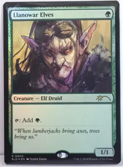Llanowar Elves (0800) [New, Near Mint] *Rainbow Foil* {Jesper Ejsing SLD} - Image 1