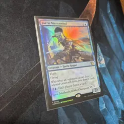 Mtg FOIL Faerie Mastermind - March Of The Machines + Bonus Foils - Image 1