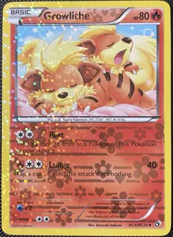 Growlithe RC4/RC25 Legendary Treasures: Radiant Collection Holo - Pokemon Card - Image 1