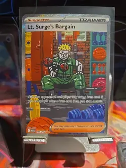 2025 Pokemon Mega Evolutions Lt. Surge's Bargain 185/132 Nm - Image 1