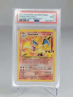 2021 Pokemon Celebrations Classic Collection #4 Charizard Holo PSA 9 - Image 1