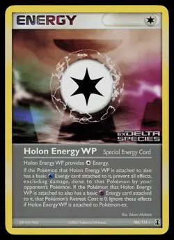 Pokemon Card - Holon Energy WP Delta Species Stamped 106/113 Rare Reverse Holo - Image 1