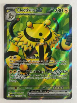 Pokemon TCG Destined Rivlas Full Art Electivire EX 212/182 Near Mint - Image 1