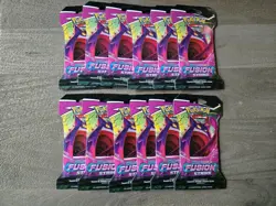 Pokemon TCG - Fusion Strike Sealed Sleeved Booster Packs - Lot of 12 Gengar - Image 1
