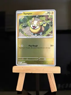Yamper 030/094 Me02: Phantasmal Flames Reverse Holo NM Pokemon TCG Card - Image 1