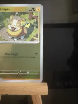 Yamper 030/094 Me02: Phantasmal Flames Reverse Holo NM Pokemon TCG Card - Image 3
