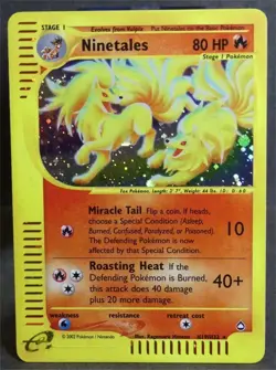 Pokemon Aquapolis H19/H32 Ninetales holo -- near mint - unplayed - Image 1