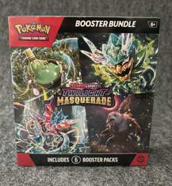 Pokemon TCG Scarlet & Violet Twilight Masquerade Booster Bundle, 6 packs, Sealed - Image 1