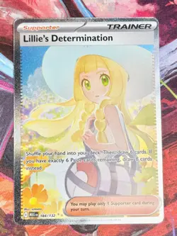 Pokemon TCG Lillie’s Determination SIR 184/132 Mega Evolution - Image 1