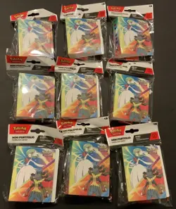Lot of 9 Pokemon TCG Mega Evolution Mini Portfolio Booster Packs New Sealed Pack - Image 2