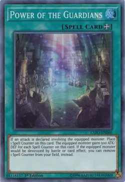 Power of the Guardians - EXFO-EN060 - Super Rare - 1st Edition Near Mint Yugioh! - Image 1
