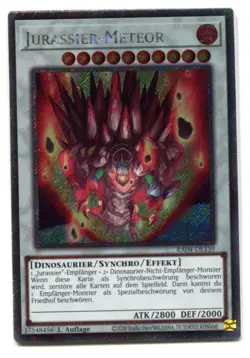 Yu-Gi-Oh! Jurassier Meteor Platinum Secret Rare RA04-DE139 - Image 1