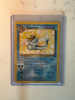 Vaporeon 28/64 Normal Unlimited Lightly Played Jungle Set Pokemon Card TCG - Image 1