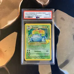 Venusaur PSA 10 Celebrations Classic Collection 15 Pokemon Card Gem Mint - Image 1