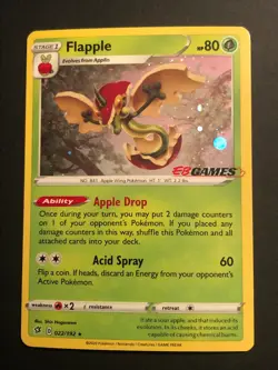 Flapple 022/192 EB Games Stamped Exclusive Promo Pokemon Card NM - Image 1