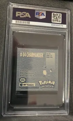 POKEMON CARD CHARMANDER 4 ARTBOX STICKER SERIES 1 #4 GRADED PSA 6 1999 VINTAGE - Image 3