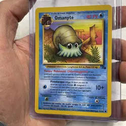 Pokemon Trading Card Game TCG Fossil Italian Omanyte 52/62 Pokemon Common NM/MT - Image 2