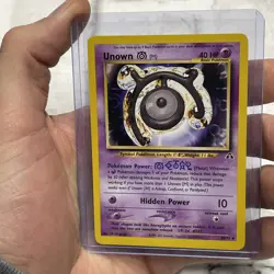 Pokemon TCG Unown M Neo Discovery Card 49/75 Vintage 2001 NM/MT Vtg Pokemon WOTC - Image 1
