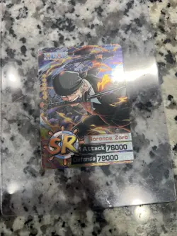 RORONOA ZORO SR Holo Foil ONE PIECE Anime TCG CCG Collectible Card - Image 1