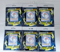 6X Pokemon TCG Mystery Power Pack Lot 40 Cards + Guaranteed Holo Rare SEALED - Image 1
