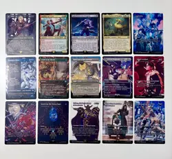 Magic The Gathering Final Fantasy 15 Card Lot. Borderless Cards. NM - Image 1