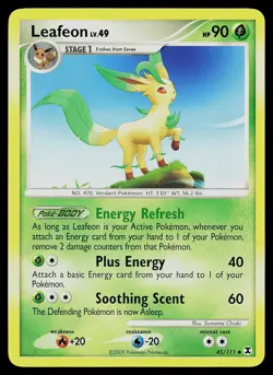 Pokemon Card - Leafeon Rising Rivals 45/111 Uncommon Non Holo - Image 1