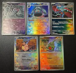 Pokemon Master Ball Pattern Lot Prismatic Evolutions 5 Cards - Image 1