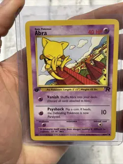 Pokemon TCG Team Rocket Abra Common 49/82 1st Edition Nintendo LP/NM Card WOTC - Image 1