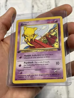 Pokemon TCG Team Rocket Abra Common 49/82 1st Edition Nintendo LP/NM Card WOTC - Image 2