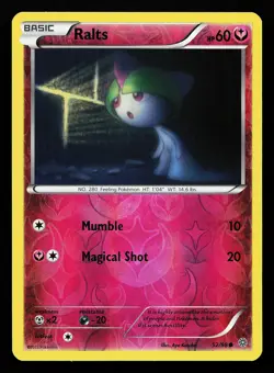 Ralts 52/98 Reverse Holo Ancient Origins Pokemon Card - Image 1