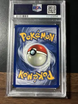Pokemon Card Horsea 49/62 1st Edition Fossil Set 1999 PSA 8 NM-MT - Image 2
