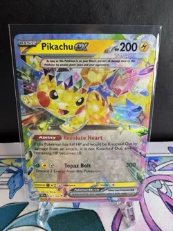 Pokemon TCG: Pikachu EX Sv08: Surging Sparks Double Rare Holo Card 057/191 NM - Image 2