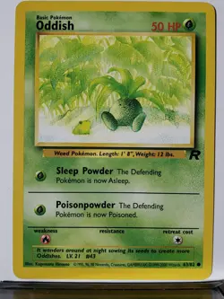 Oddish 63/82 LP - Team Rocket Pokemon Card - $2 Combined Shipping - Image 1