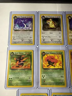 Pokemon Team Rocket Dark Card Lot Blastoise Vaporeon Flareon Dragonair Vileplume - Image 3