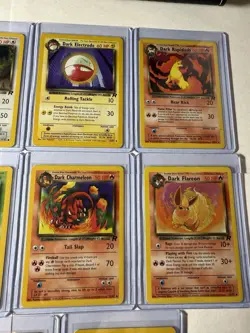 Pokemon Team Rocket Dark Card Lot Blastoise Vaporeon Flareon Dragonair Vileplume - Image 4