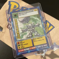 VINTAGE Gotsumon TB-01 Digi-Battle Digimon Promo Card 2000 Taco Bell LP-NM - Image 1